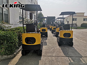 Leking Machinery 7 Mini Excavators Exported To Europe