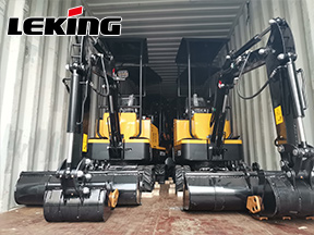 LeKing Machinery 15 New KV12 Excavators Exported To USA