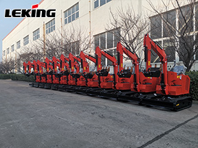 LeKing Machinery Exported 15 Mini Excavators To France