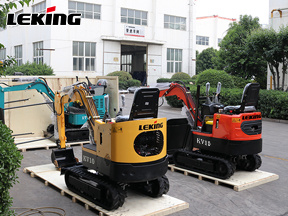 Leking Machinery 3 Mini Excavators Exported to Romania