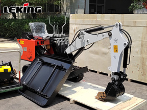 Leking Machinery 2 KV08 Mini Excavator Exported to UK
