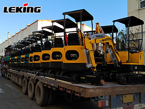LeKing Machinery Exported A Batch Of Mini Excavators To Spain