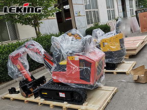 LeKing Machinery 2 Mini Excavators Exported To Poland