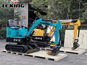 LeKing Machinery 2 Mini Excavators Exported To Western Europe