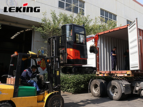 Leking Machinery KV12 Mini Excavators Exported To South Korea