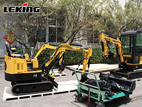 Leking Machinery KV12 Mini Excavator Exported To Singapore
