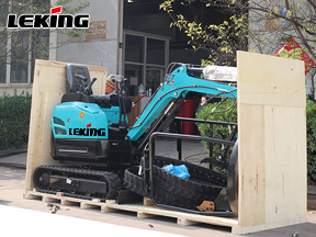 LeKing Machinery sent a batch of electric excavators to Europe