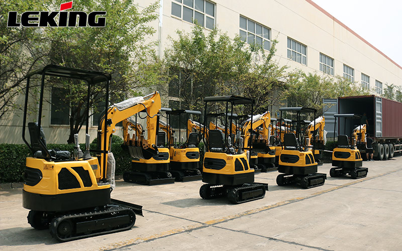 LeKing Machinery exported a batch of mini excavators to Germany LeKing Machinery exported a batch of mini excavators to Germany