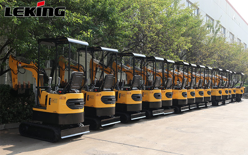 LeKing Machinery exported a batch of mini excavators to Germany LeKing Machinery exported a batch of mini excavators to Germany
