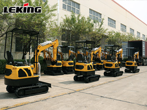 LeKing Machinery exported a batch of mini excavators to Germany