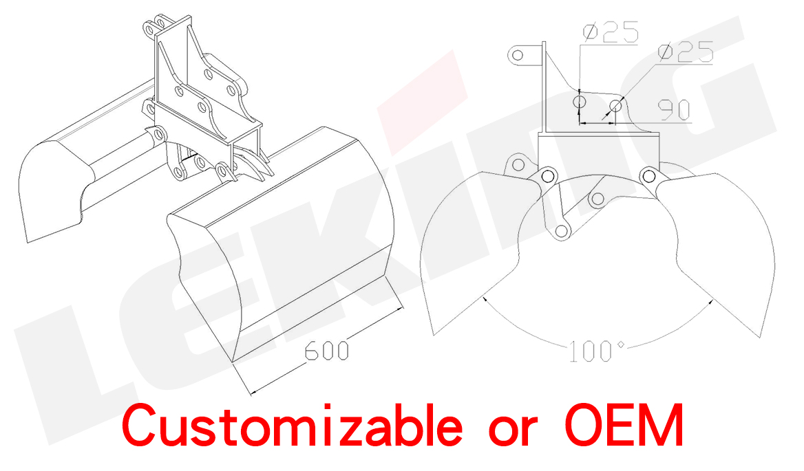 Shell Bucket Size Details