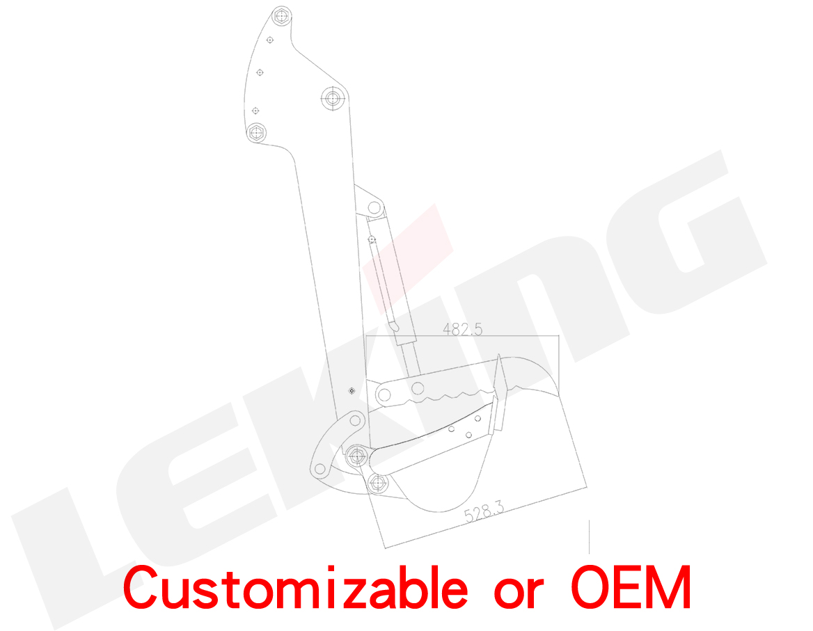 Hydraulic Thumb Size Details Hydraulic Thumb Size Details