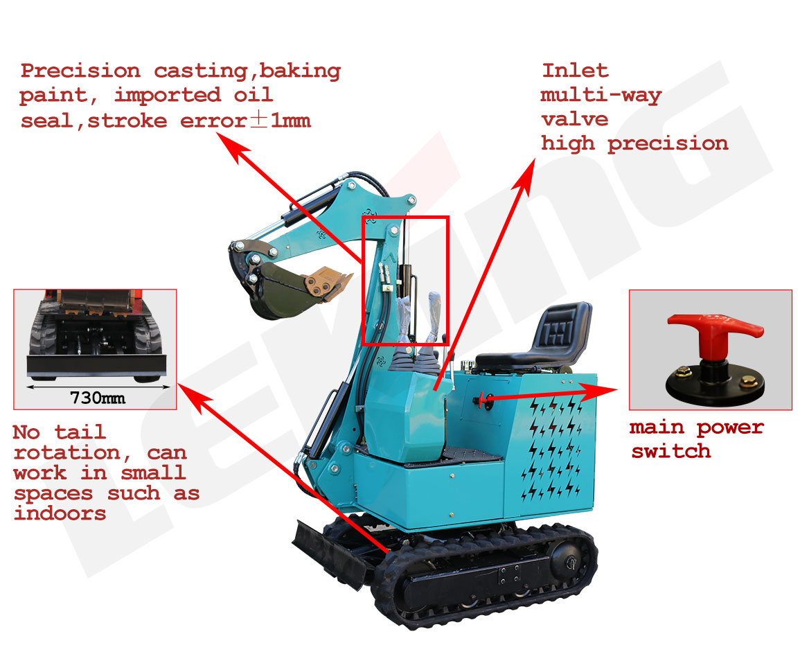 KE09 Mini Excavator standard configuration