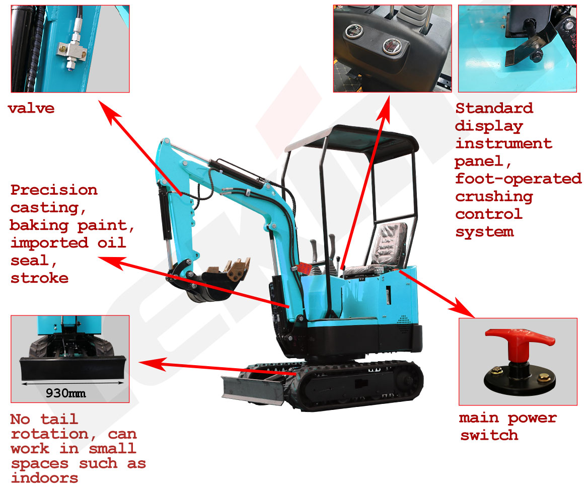 KE12 Electric Excavator Standard Configuration