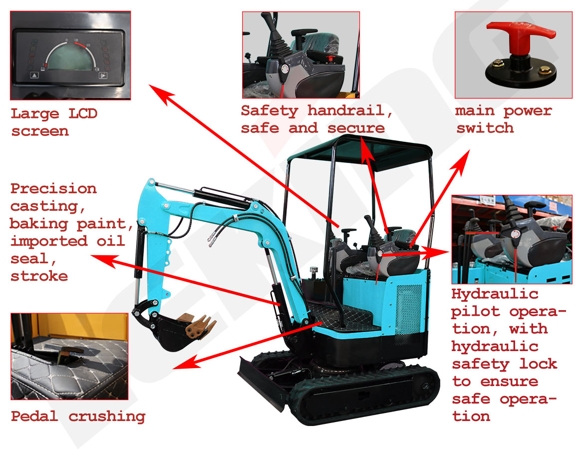 KE17 Electric Excavator Standard Configuration