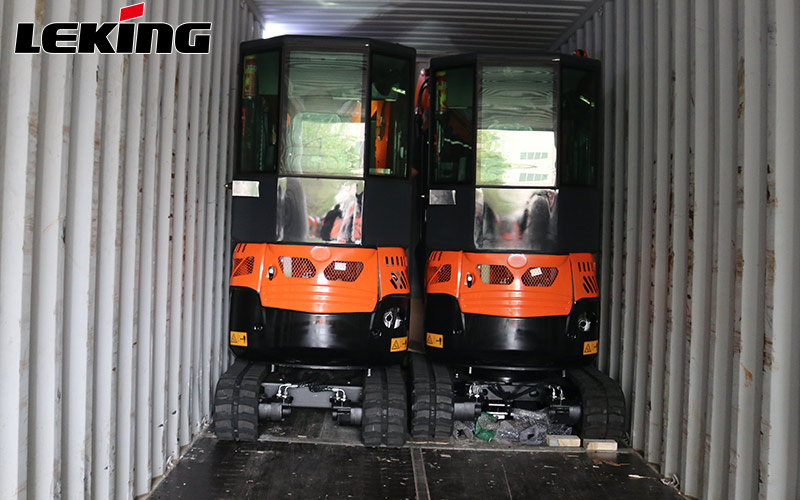 KV18 mini excavator export loading KV18 mini excavator export loading