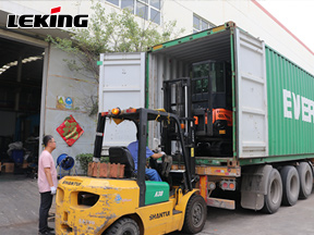 LeKing Machinery exports a batch of mini excavators to Eastern Europe