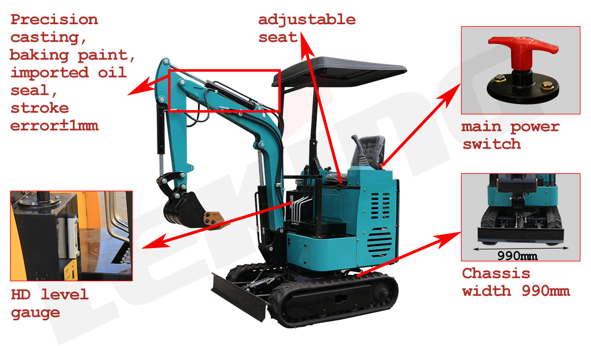 KE15 Electric Excavator Standard Configuration