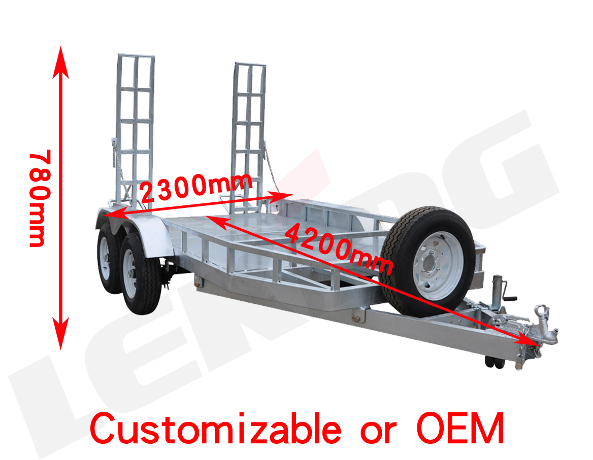 Excavator Trailer KT20 Size Details