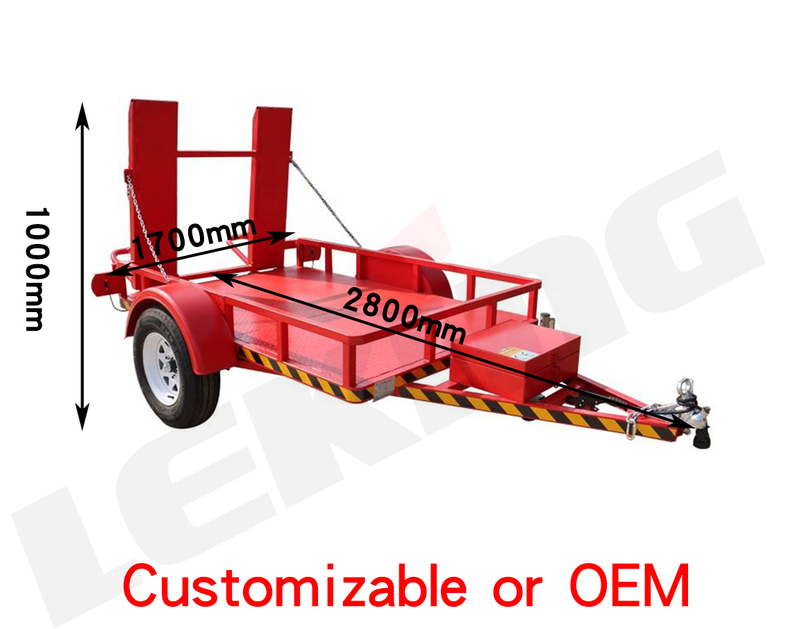 Excavator Trailer KT15 Size Details