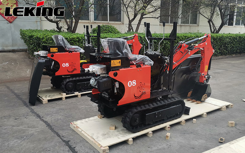 LeKing Machinery exports two mini excavators to the United States LeKing Machinery exports two mini excavators to the United States