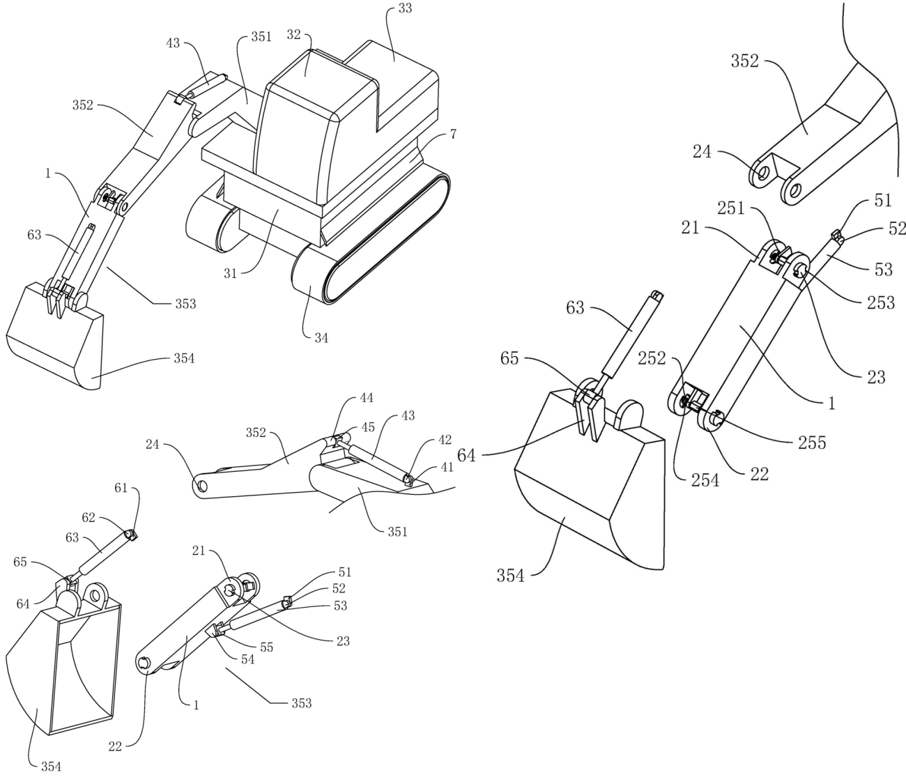 KV10 Extended Arm Mini Excavator parameter