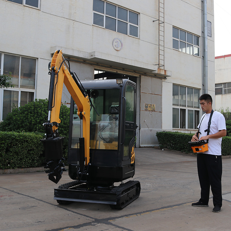 Remote control mini excavator