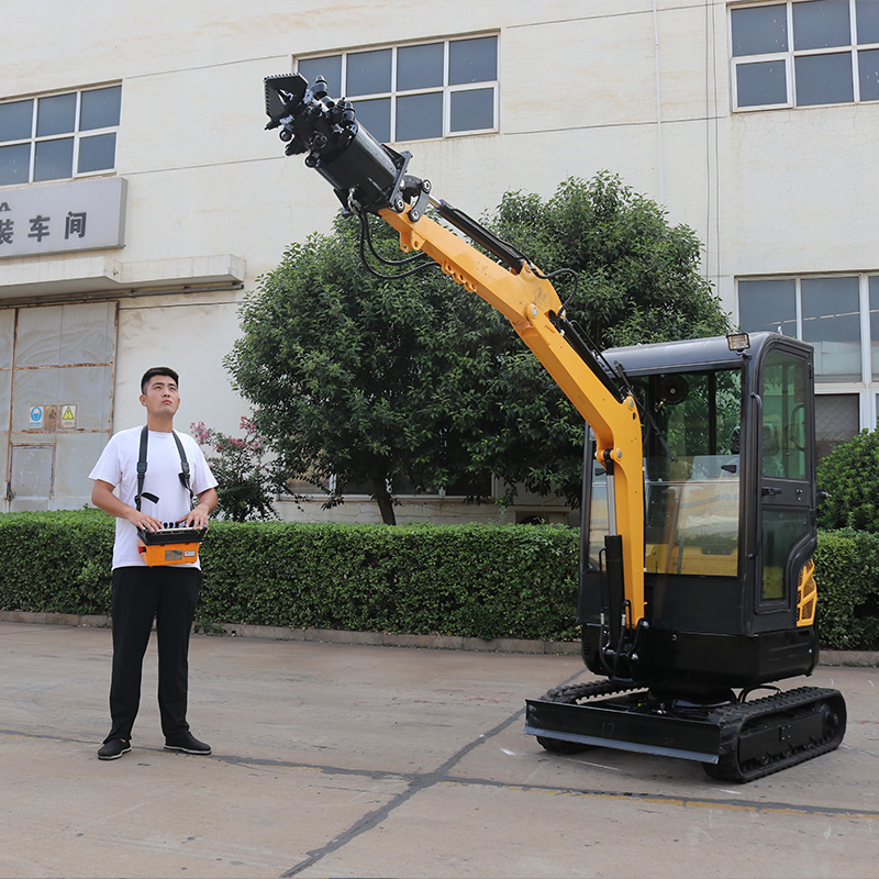 Remote control mini excavator