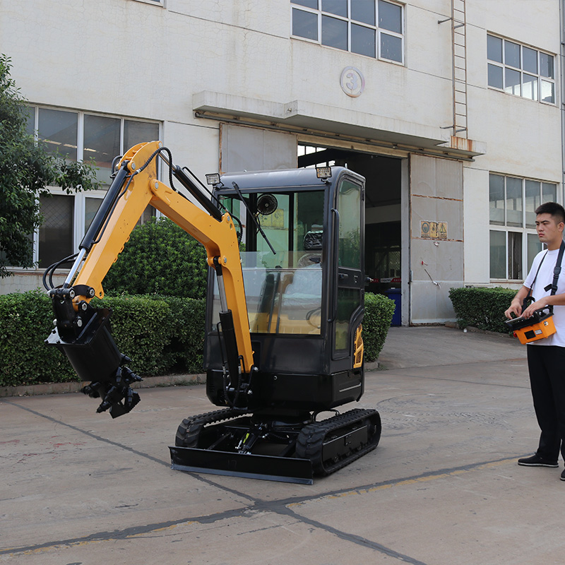 Remote control mini excavator