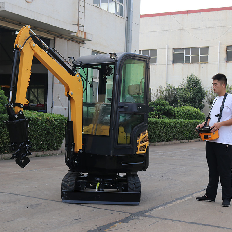 Remote control mini excavator