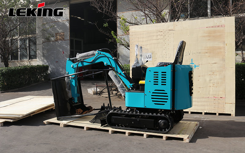 LeKing Machinery sent a batch of KV12 mini excavators to Italy LeKing Machinery sent a batch of KV12 mini excavators to Italy