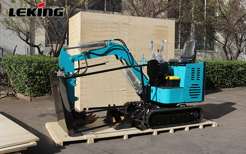 LeKing Machinery sent a batch of KV12 mini excavators to Italy LeKing Machinery sent a batch of KV12 mini excavators to Italy