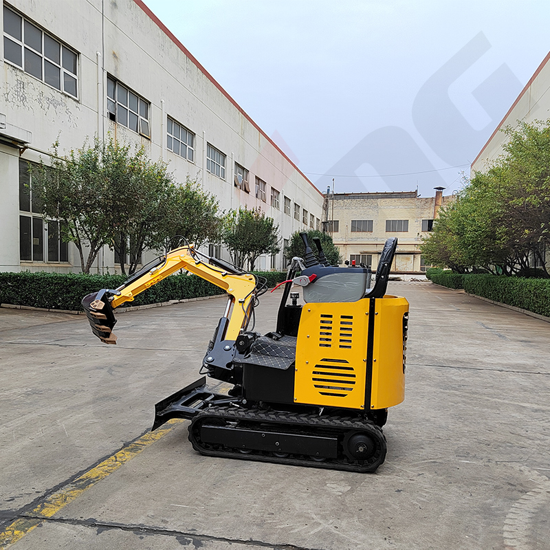 Mini excavator rotary arm customization