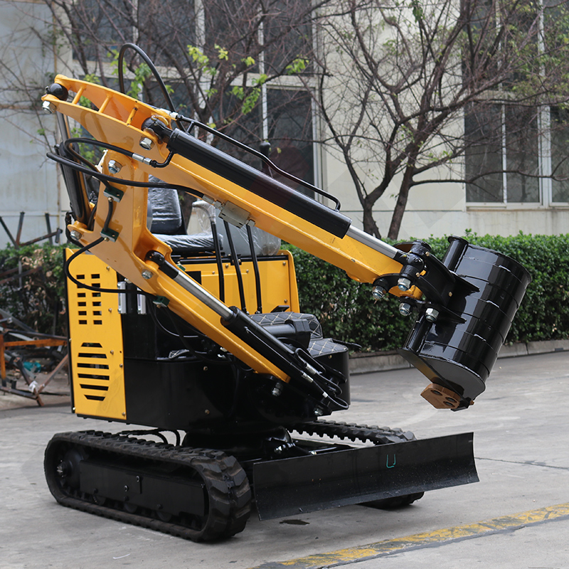 Mini excavator rotary arm customization