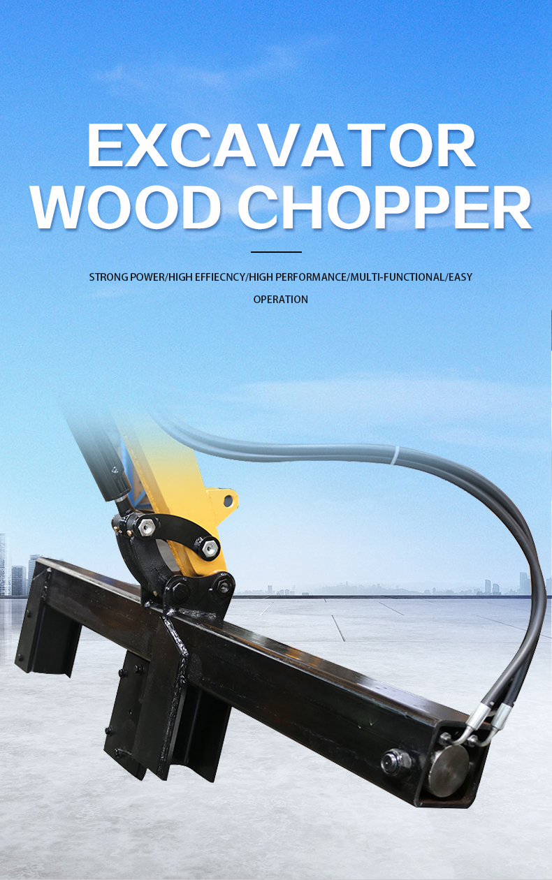 Excavator Chopping Wood Machine