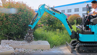 Excavator Milling Head Video