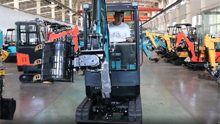 Mini Excavator Tilt Rotary Hitch Video