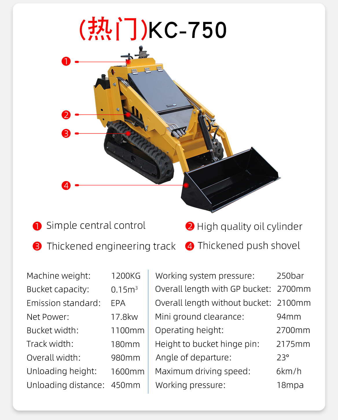 track sliding loader