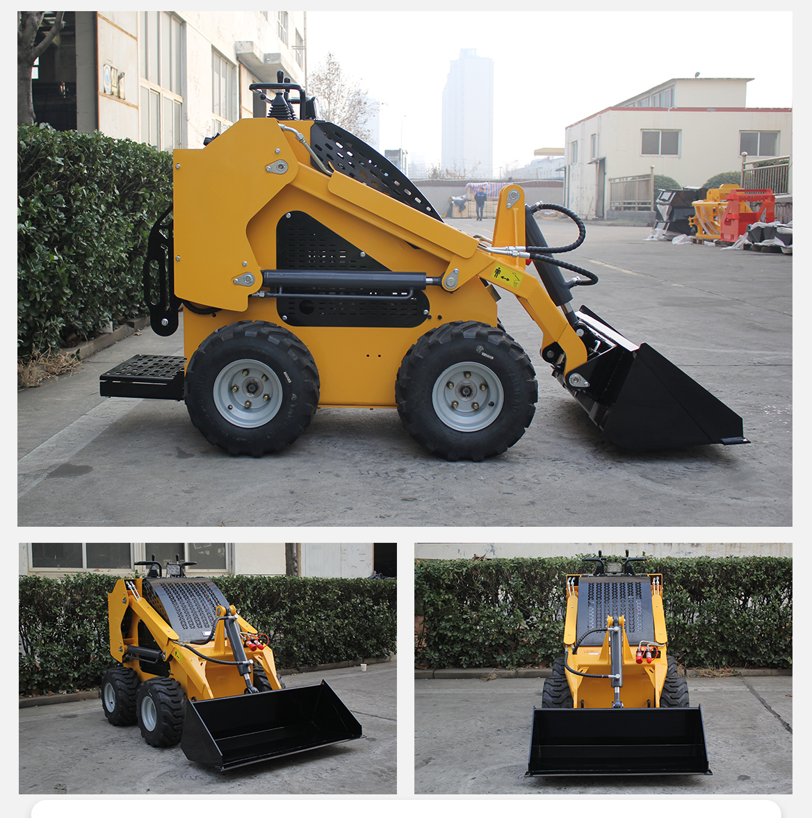 Wheeled sliding loader