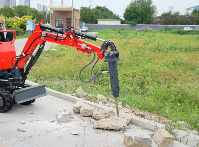 Mini Excavator + Hydraulic Breaker: An efficient and environmentally friendly solution for indoor de